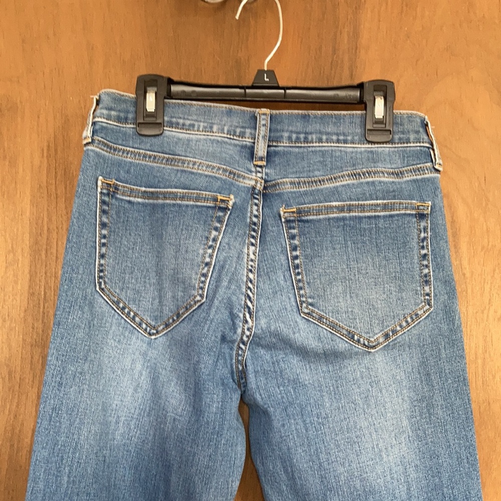 NY & CO slim straight jean with bling LOVE detail size 2 - Picture 12 of 17